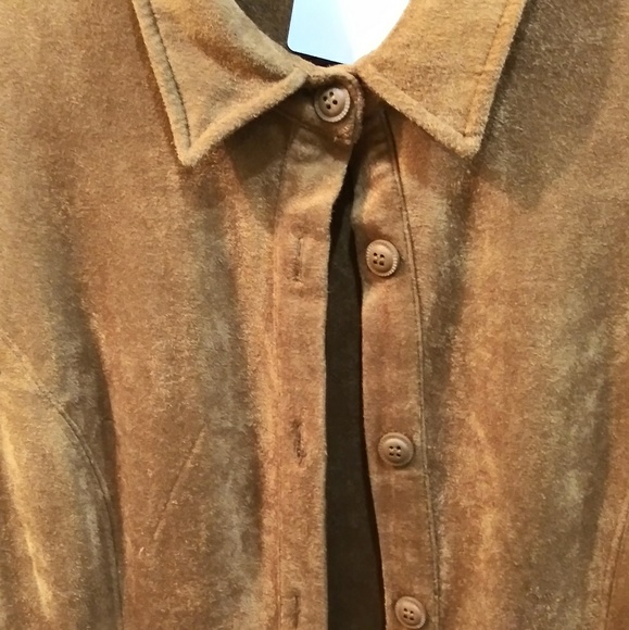 Long Swede Shirt Jacket - Picture 2 of 5